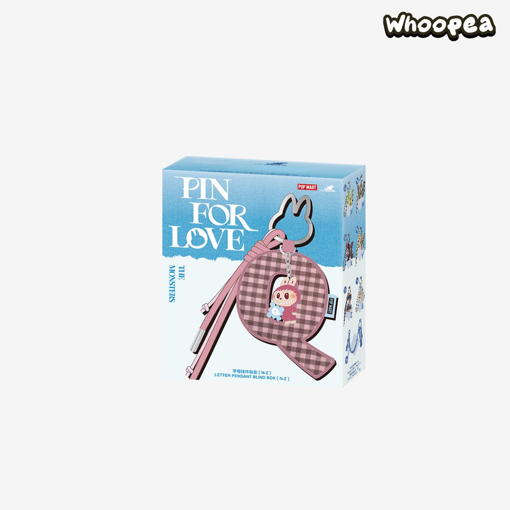 THE MONSTERS Labubu Pin for Love Series- Letter Pendant Blind Box (N-Z)