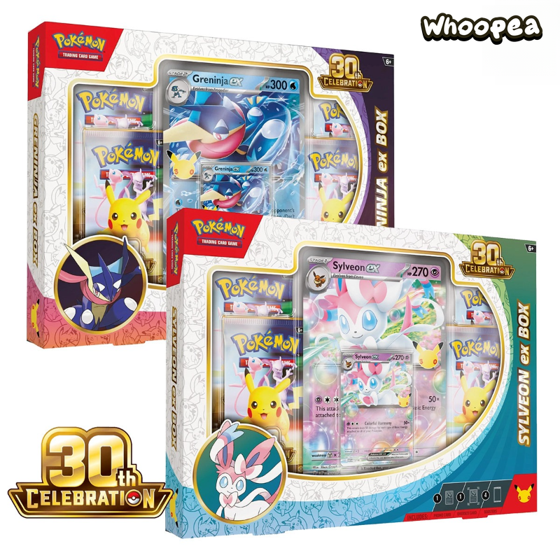 Pokémon TCG 30th Anniversary Celebration Poster Collection Eevee ex And Greninja ex Set, English Edition
