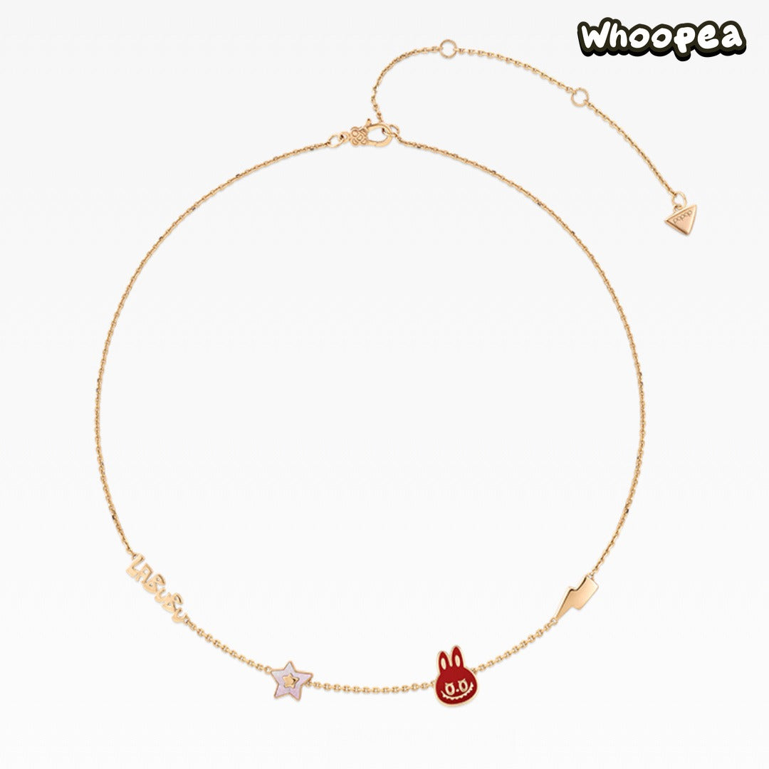 POPOP LOVE CHAPTER Series LABUBU Gemstone Necklace