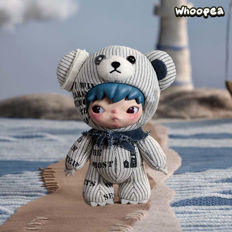 POP MART Hirono Freedom Island Series Plush Doll Hanging Card, UK Exclusive