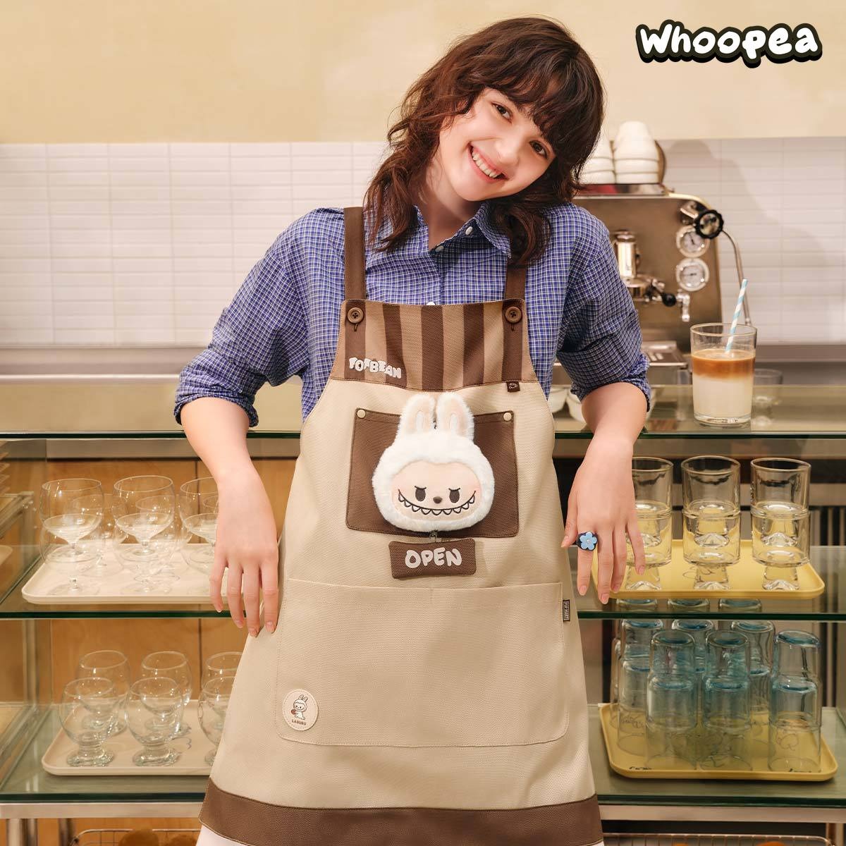 POP BEAN Coffee Factory Series-LABUBU Apron