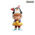 POP MART Hirono Penguin Lifeguard Figurine Hanging Card