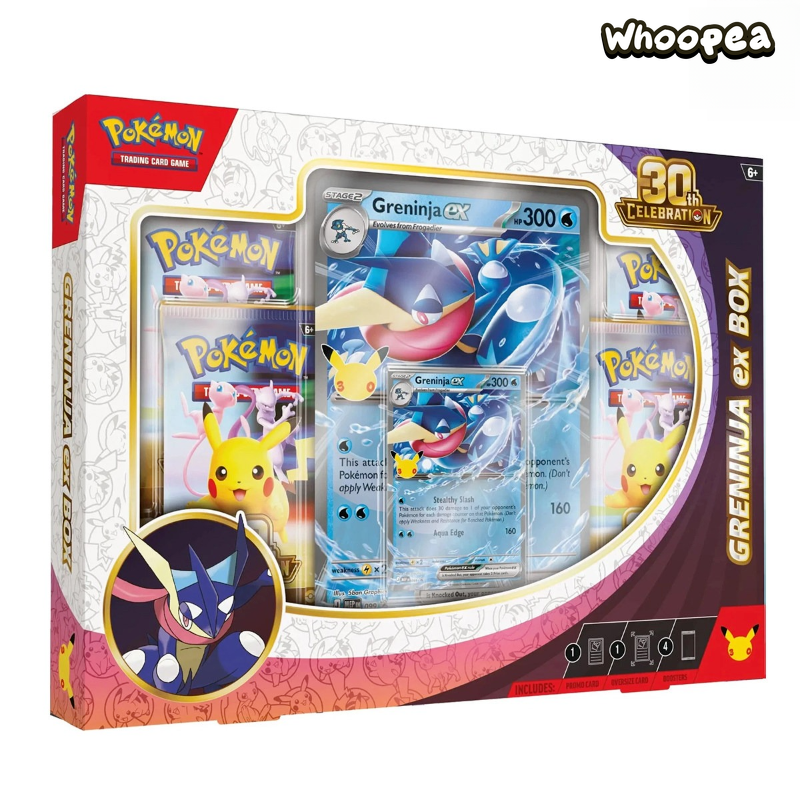 Pokémon TCG 30th Anniversary Celebration Poster Collection Eevee ex And Greninja ex Set, English Edition