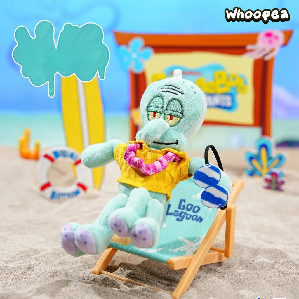 SpongeBob Bikini Bottom Beach Stall Series Action Plush Pendant Blind Box