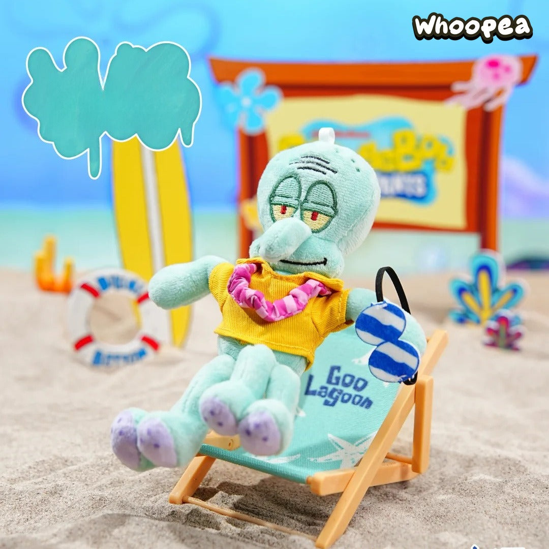 SpongeBob Bikini Bottom Beach Stall Series Action Plush Pendant Blind Box