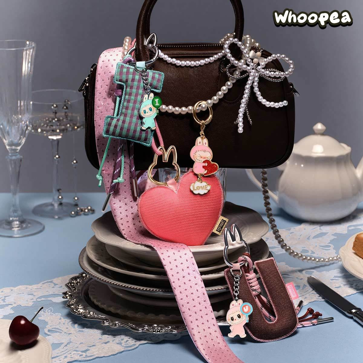THE MONSTERS Labubu Pin for Love Series- Letter Pendant Blind Box (A-M)