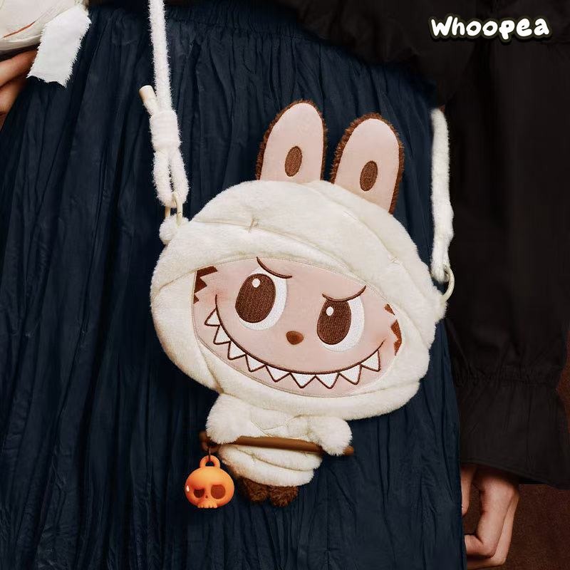 POP MART Too Cute To Haunt Series LABUBU Big Head Plush Bag
