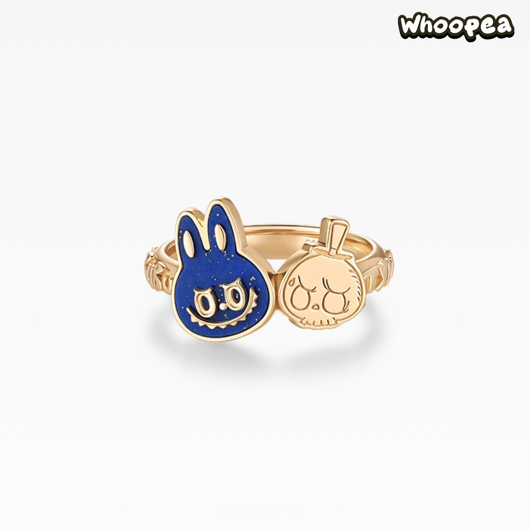 POPOP LOVE CHAPTER Series LABUBU Gemstone Stud Ring