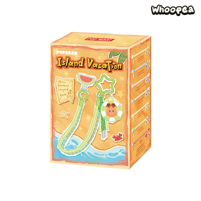 POP MART POP BEAN Island Vacation Series Multi functional Lanyard Blind Box