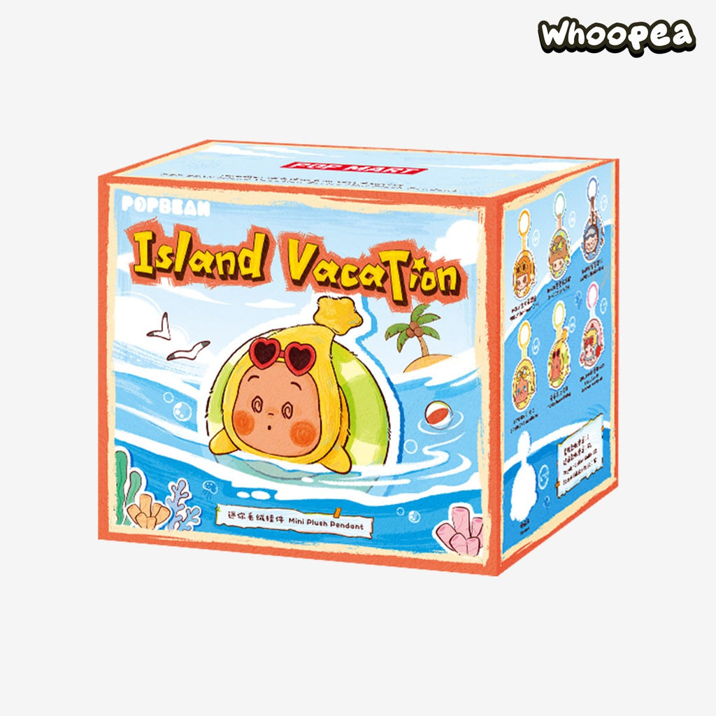 POP MART POP BEAN Island Vacation Series Mini Plush Pendant Blind Box
