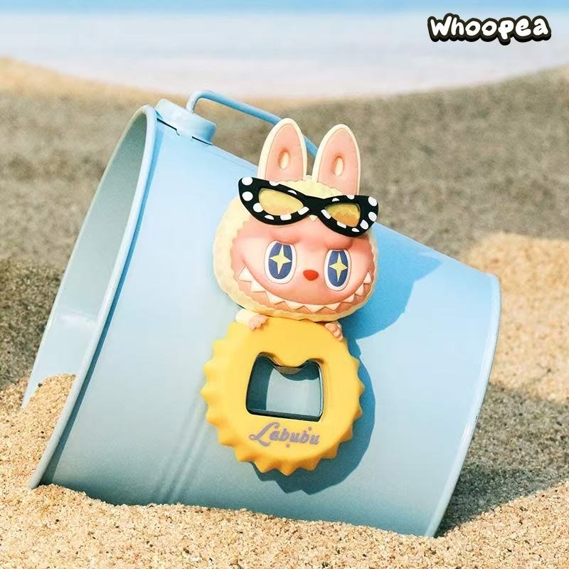 Labubu The Monsters Jump Into Summer Series Bottle Opener Fridge Magnet