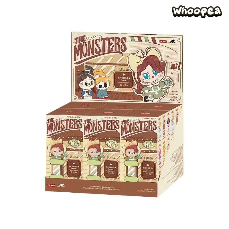POP MART The Monsters Labubu Hair Salon Series Glowing Fridge Magnet Blind Box
