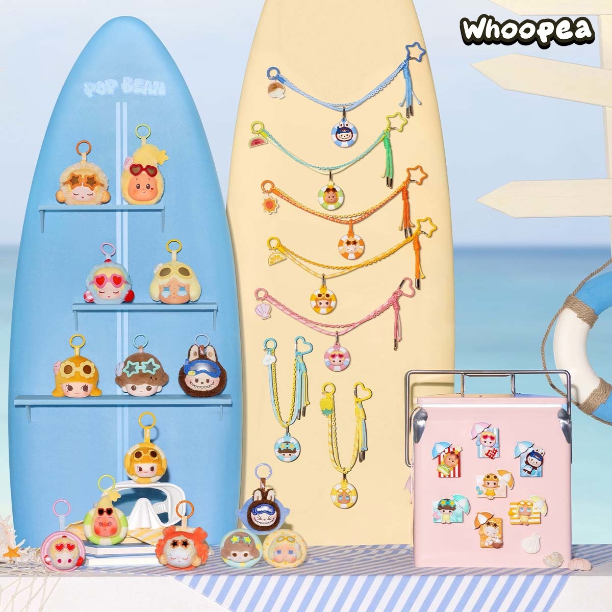 POP MART POP BEAN Island Vacation Series Earphone Case Blind Box