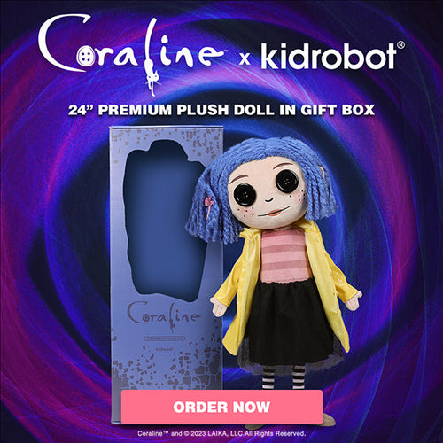 Coraline 24" Premium Plush Doll in Gift Box