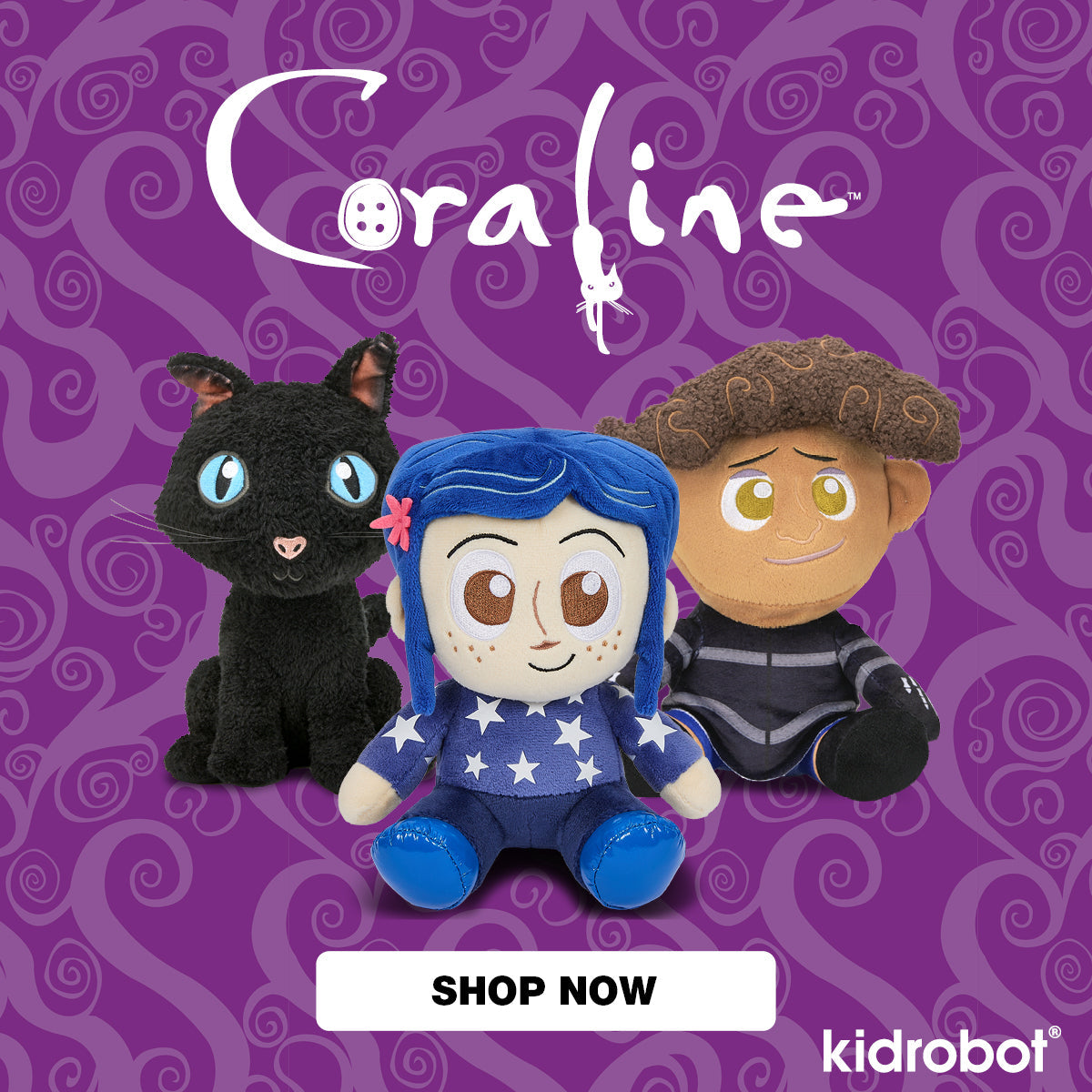 Coraline - Cat Phunny Plush (PRE-ORDER)