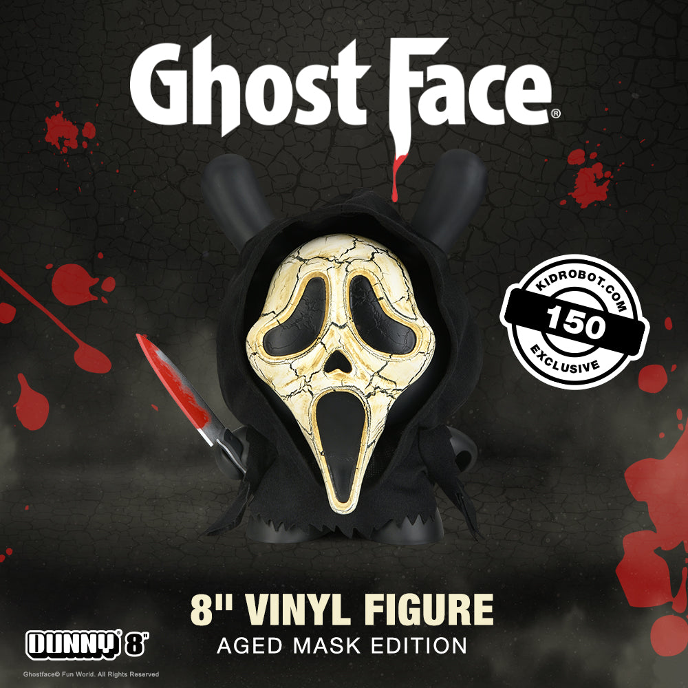 Ghost Face 8" Dunny Vinyl Art Figure - Aged Mask Edition - Exclusive (Limited Edition to 150
