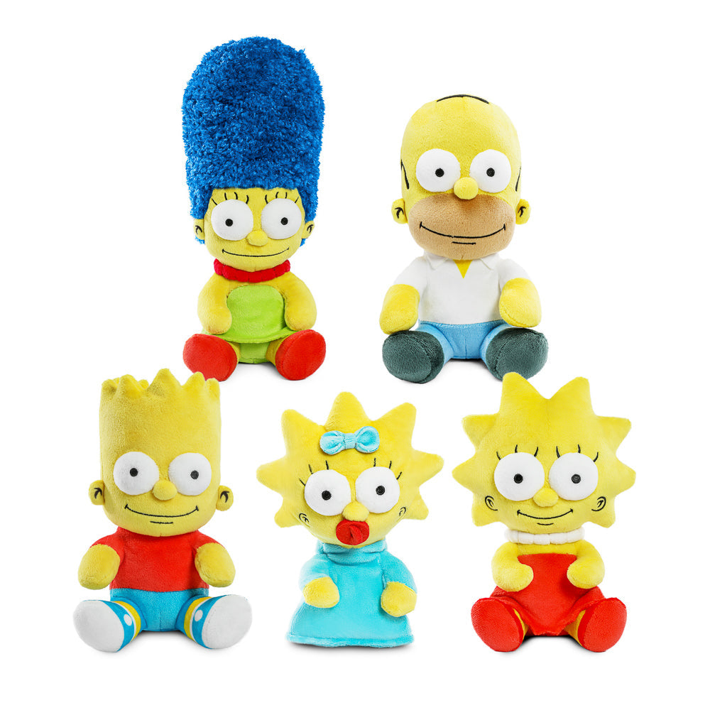The Simpsons Family Phunny Plush 5-Pack Bundle