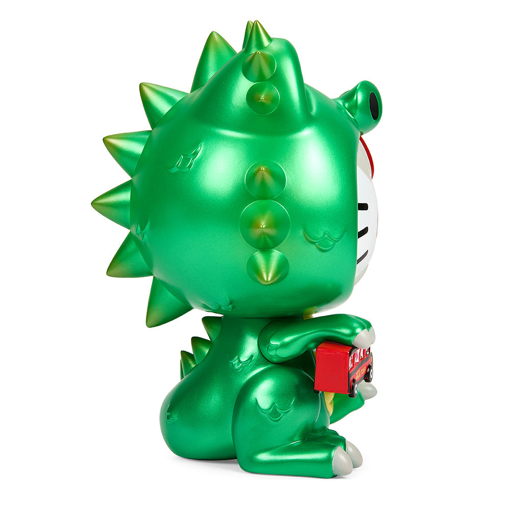 Hello Kitty® Kaiju Cosplay 8" Vinyl Art Figure - Metallic Green Edition