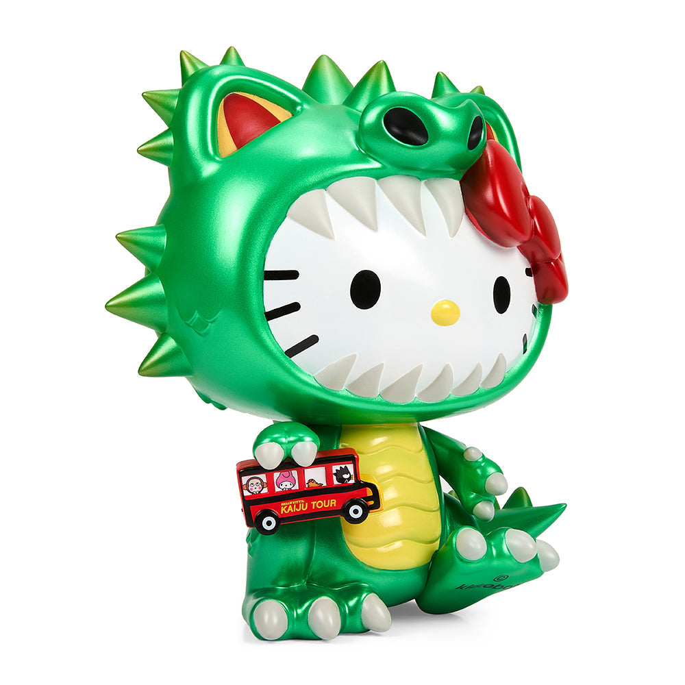 Hello Kitty® Kaiju Cosplay 8" Vinyl Art Figure - Metallic Green Edition