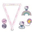 NYCC 2023: Hello Kitty® and Friends Kawaii Tokyo 1.5" Premium Pins and Lanyard Set (Limited Edition of 700)