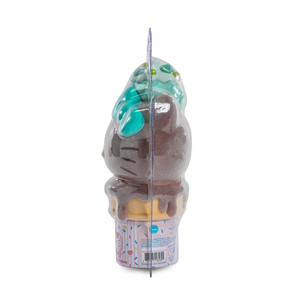 2025 CON EXCLUSIVE: Hello Kitty® Ice Cream Cone 6" Vinyl Art Figure - Flocked Chocolate with Mint Edition (Limited Edition of 500)