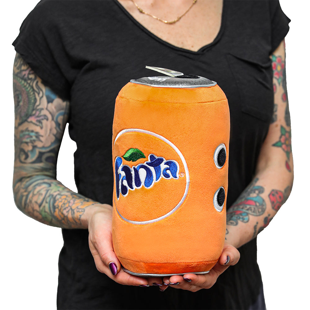 Yummy World & Fanta® 10" Fanta Orange Soda Can Plush with Sound