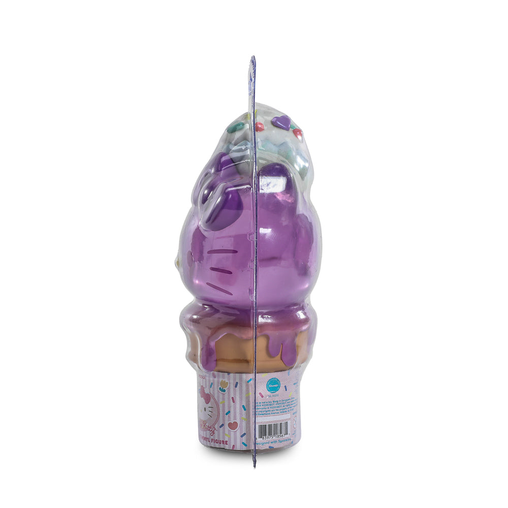 Hello Kitty® Ice Cream Cone 6" Vinyl Art Figure - Translucent Ube Edition - Kidrobot.com Exclusive (Limited Edition of 500)