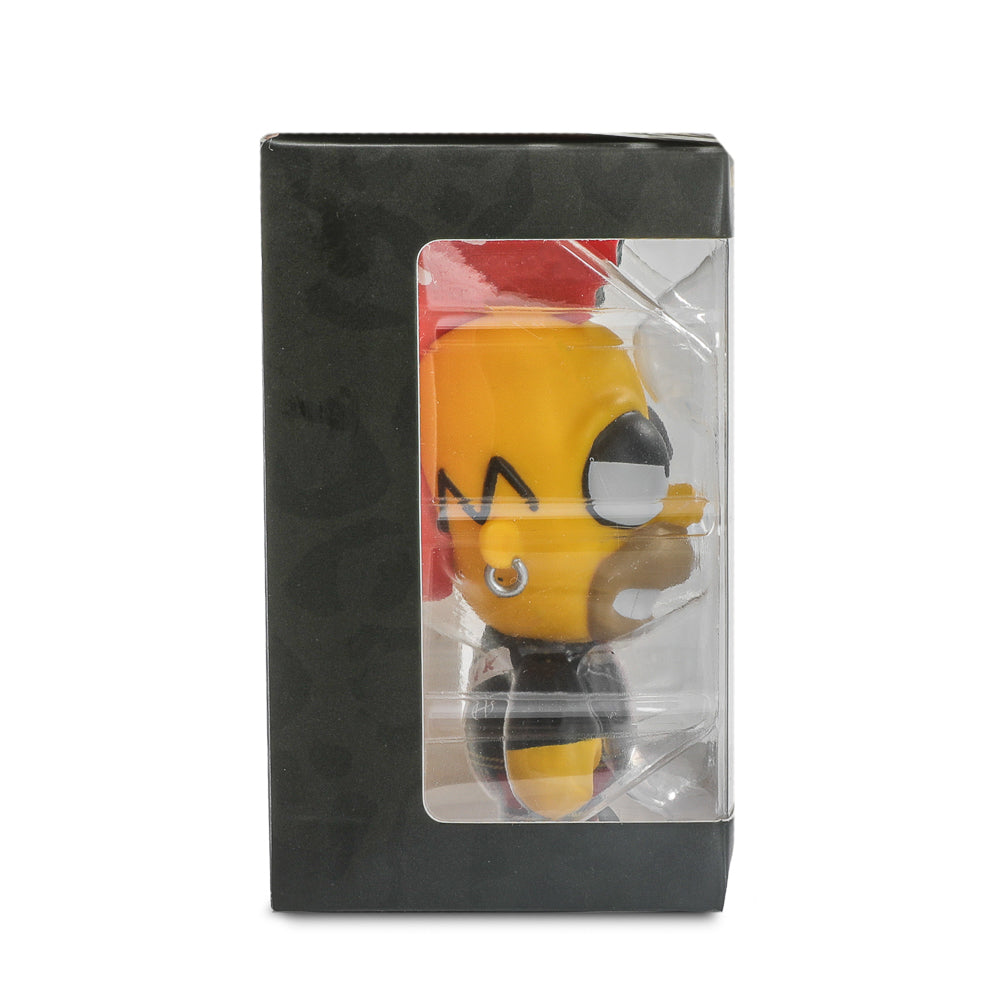 The Simpsons - Donut Riot Punk Homer 3" Vinyl Mini Figure - Crimson Glaze Edition - Kidrobot.com Exclusive (Limited Edition of 500) - SOLD OUT!
