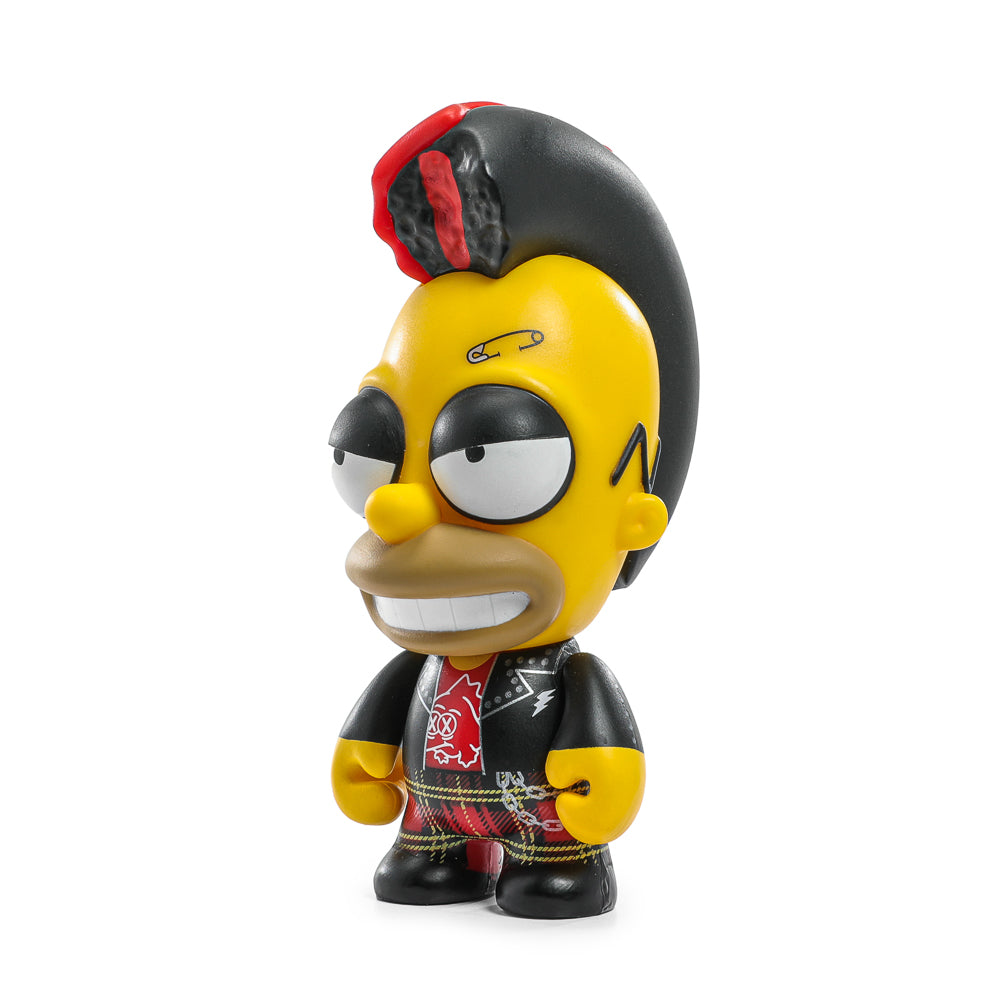 The Simpsons - Donut Riot Punk Homer 3" Vinyl Mini Figure - Crimson Glaze Edition - Kidrobot.com Exclusive (Limited Edition of 500) - SOLD OUT!