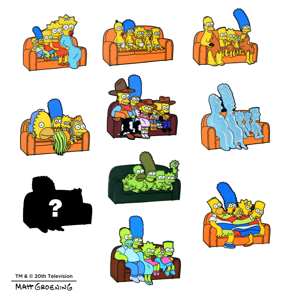 The Simpsons - Couch Gag Blind Box Enamel Pin Series (PRE-ORDER)