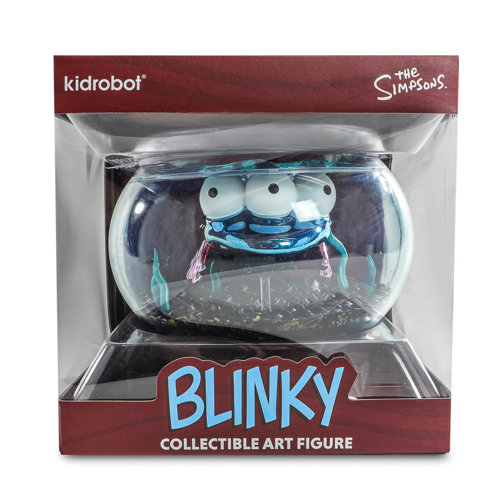 The Simpsons - Blinky in Fish Bowl 5.5" Vinyl Art Figure (Nuclear Electroplate Edition) - NYCC 2025 Debut - SOLD OUT!