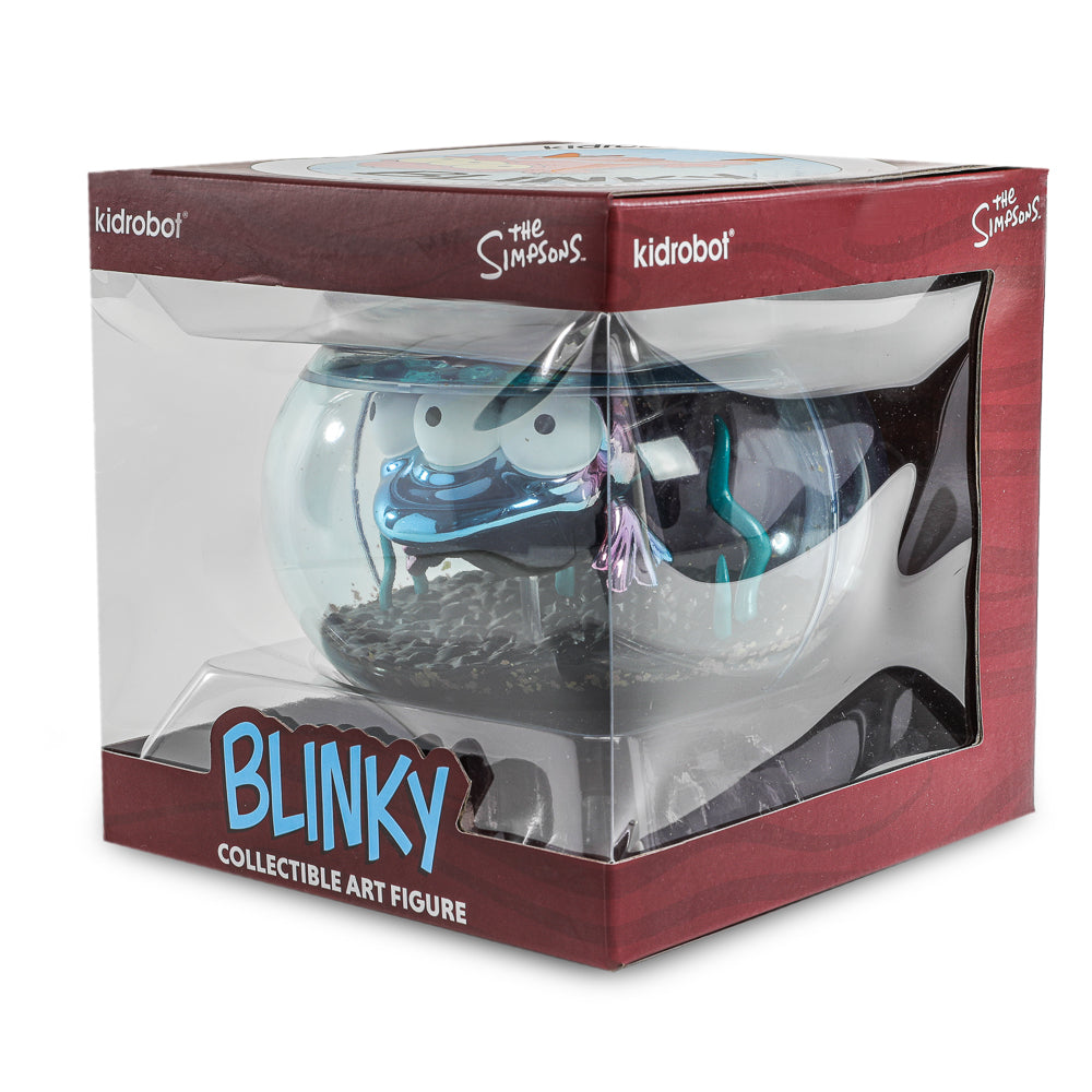 The Simpsons - Blinky in Fish Bowl 5.5" Vinyl Art Figure (Nuclear Electroplate Edition) - NYCC 2025 Debut - SOLD OUT!