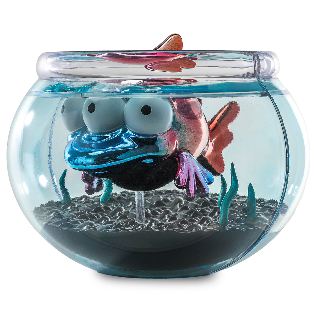 The Simpsons - Blinky in Fish Bowl 5.5" Vinyl Art Figure (Nuclear Electroplate Edition) - NYCC 2025 Debut - SOLD OUT!