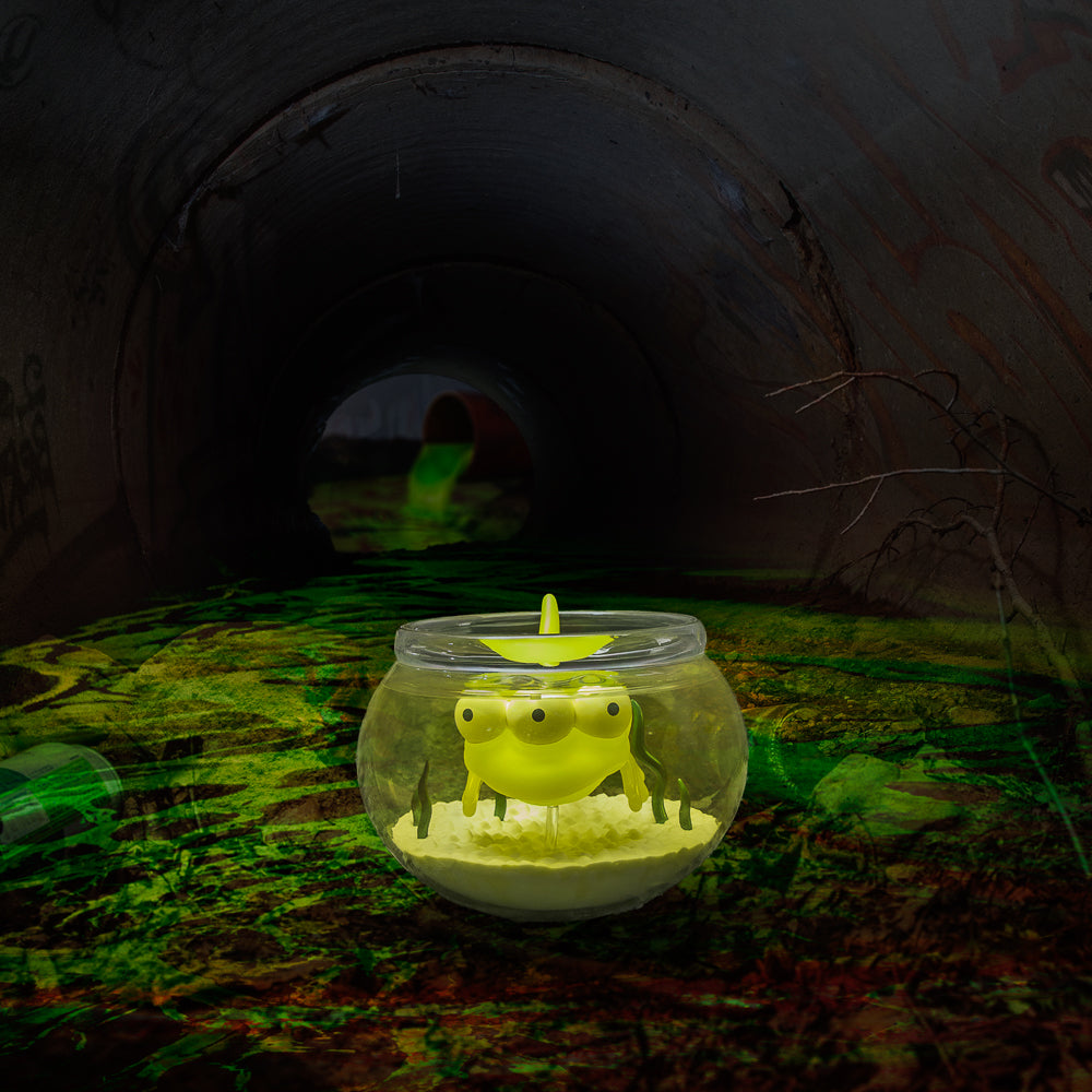 The Simpsons - Blinky in Fish Bowl 5.5" Glow-in-the-Dark Vinyl Art Figure (Radioactive Edition) - Kidrobot.com Exclusive - SOLD OUT!