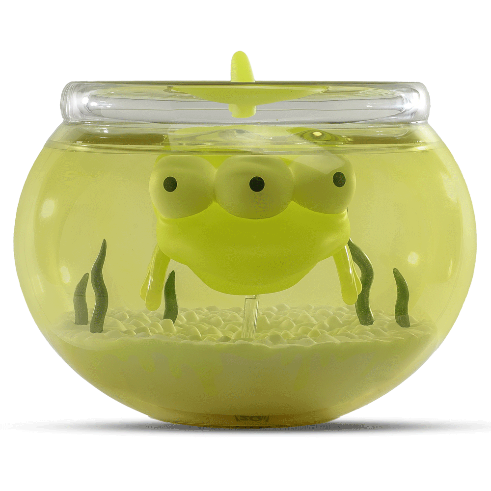The Simpsons - Blinky in Fish Bowl 5.5" Glow-in-the-Dark Vinyl Art Figure (Radioactive Edition) - Kidrobot.com Exclusive - SOLD OUT!