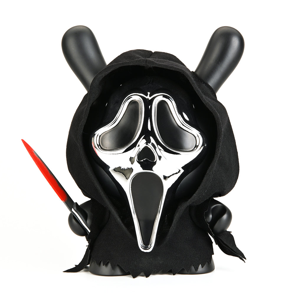 Ghost Face 8" Dunny Vinyl Art Figure - Chrome Mask Edition