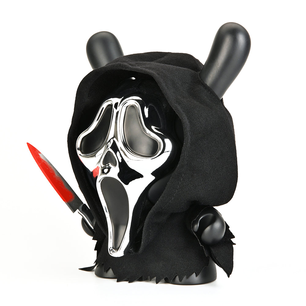Ghost Face 8" Dunny Vinyl Art Figure - Chrome Mask Edition