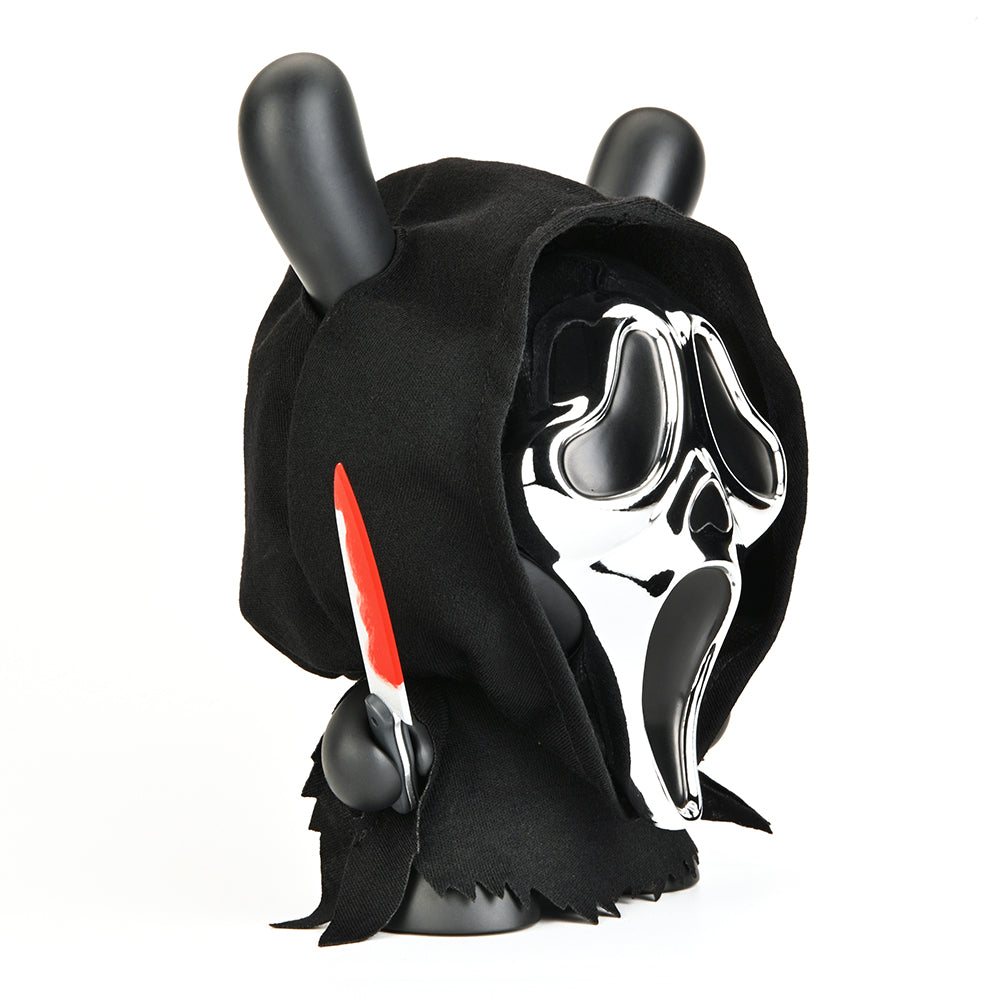 Ghost Face 8" Dunny Vinyl Art Figure - Chrome Mask Edition