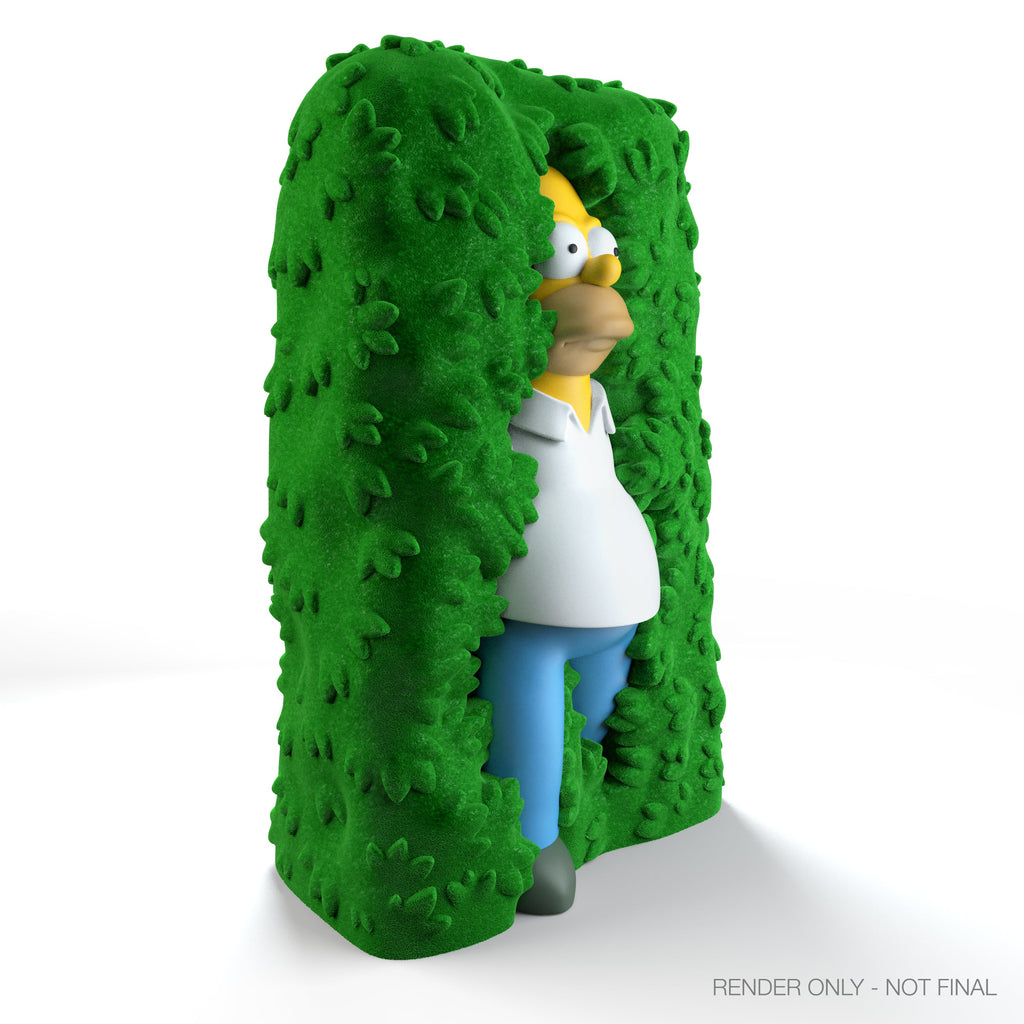 The Simpsons - Homer in Hedge 36" Flocked Art Giant (PRE-ORDER)
