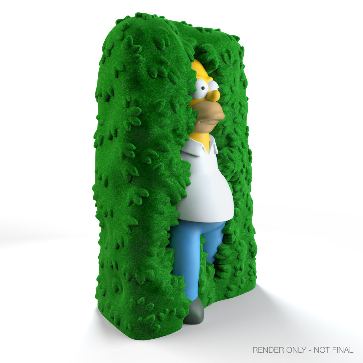 The Simpsons - Homer in Hedge 36" Flocked Art Giant (PRE-ORDER)