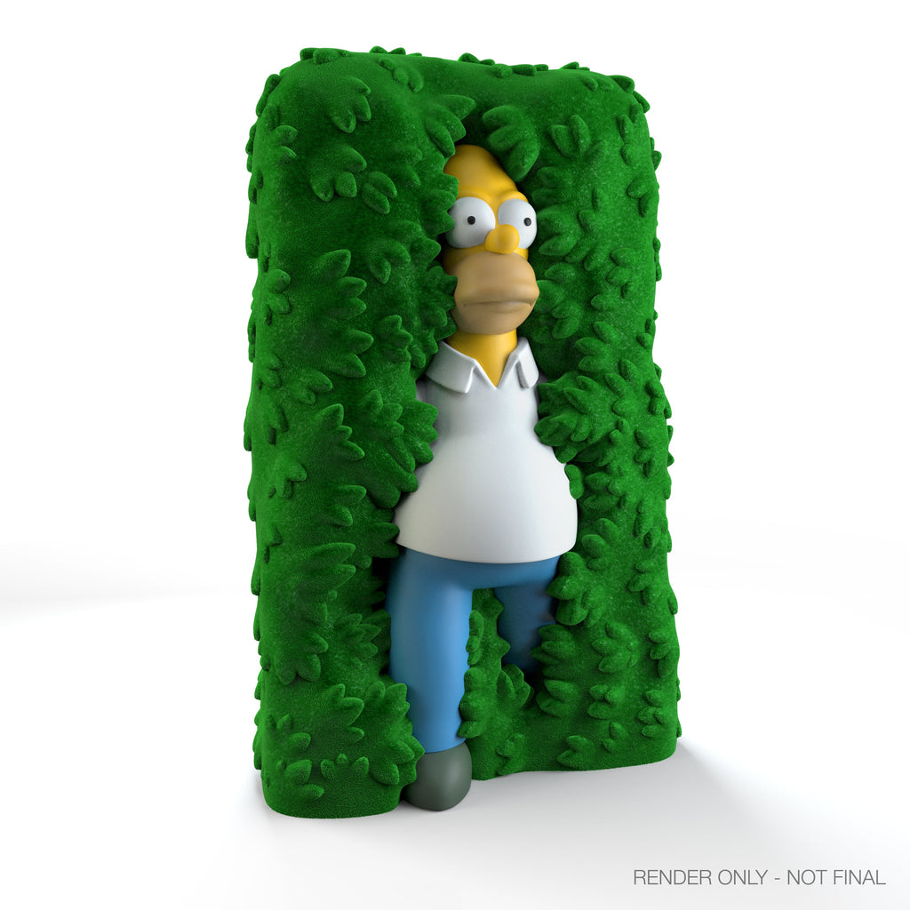 The Simpsons - Homer in Hedge 36" Flocked Art Giant (PRE-ORDER)