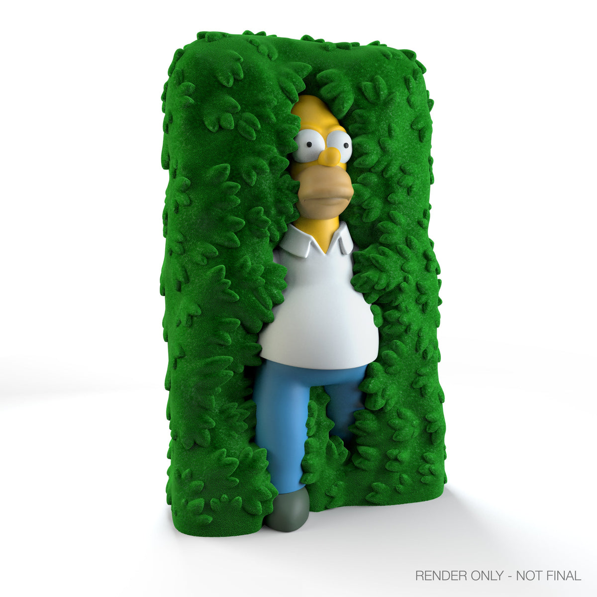 The Simpsons - Homer in Hedge 36" Flocked Art Giant (PRE-ORDER)
