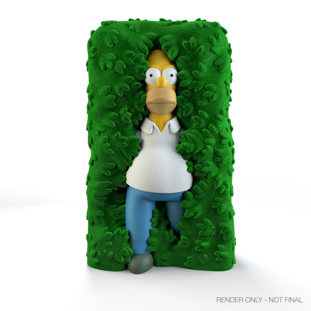 The Simpsons - Homer in Hedge 36" Flocked Art Giant (PRE-ORDER)