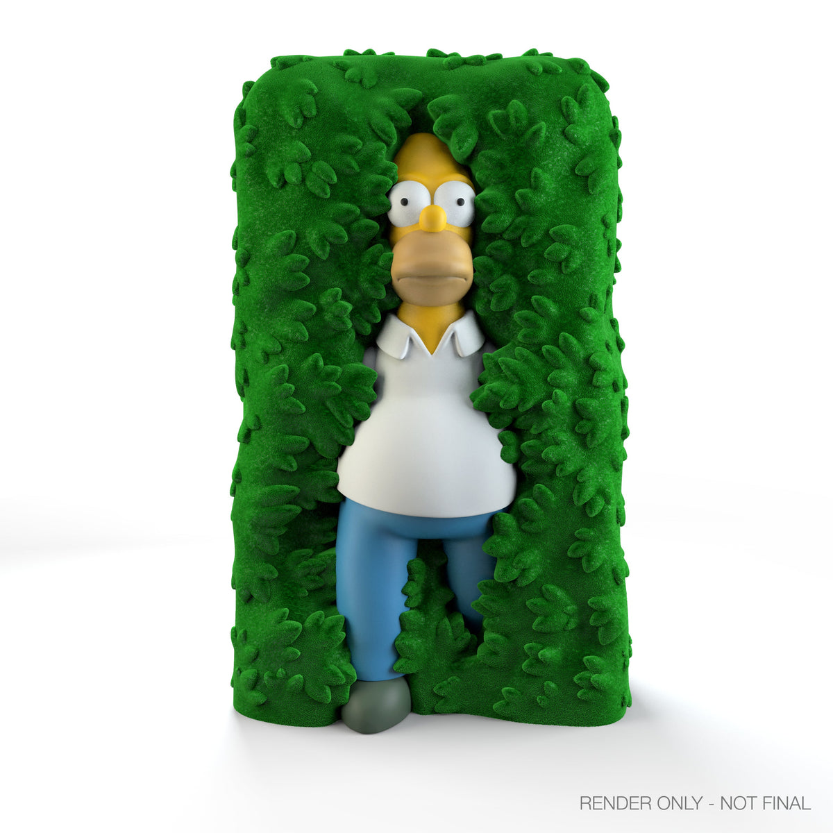 The Simpsons - Homer in Hedge 36" Flocked Art Giant (PRE-ORDER)