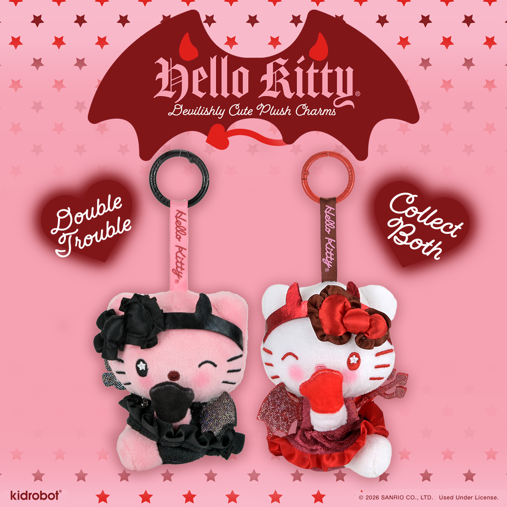 Hello Kitty® and Mimmy Devilishly Cute Plush Charm 2-Pack Bundle (PRE-ORDER)