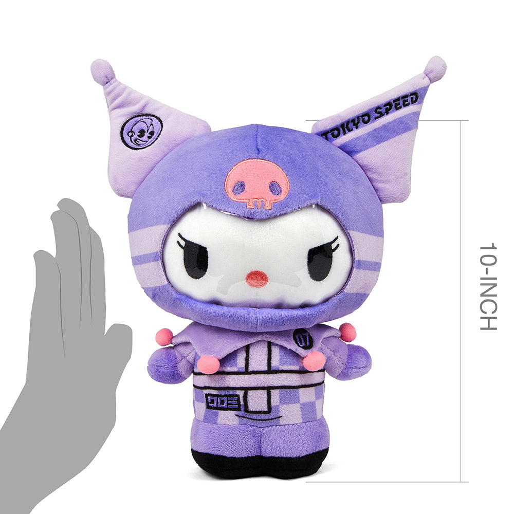 Hello Kitty® and Friends Tokyo Speed Racer 13" Plush 4-Pack Bundle - Badtz-maru®, Hello Kitty, Kuromi & My Melody® (PRE-ORDER)
