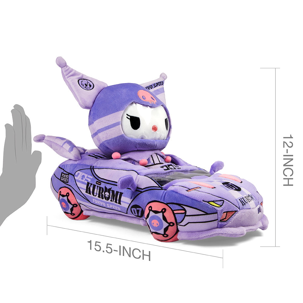 Hello Kitty® and Friends Tokyo Speed Racer 13" Plush 4-Pack Bundle - Badtz-maru®, Hello Kitty, Kuromi & My Melody® (PRE-ORDER)