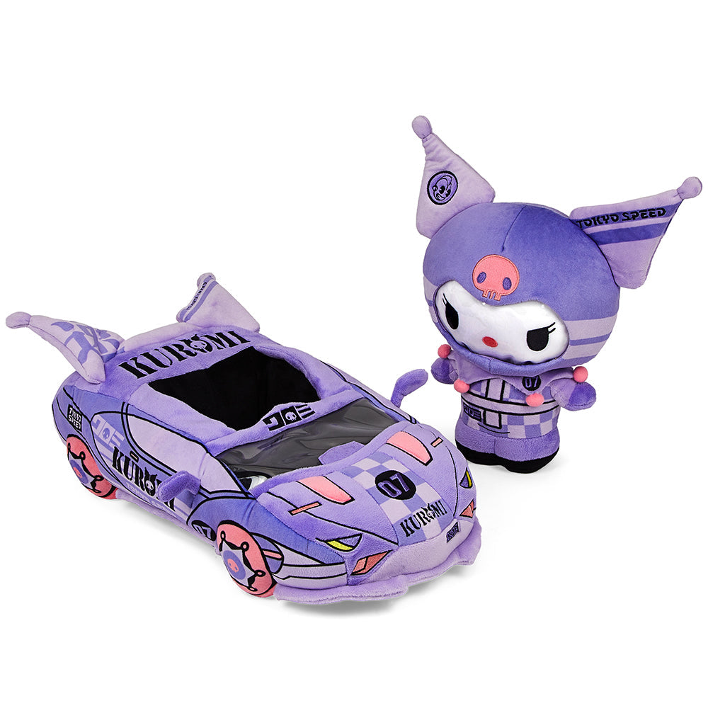 Hello Kitty® and Friends Tokyo Speed Racer 13" Plush 4-Pack Bundle - Badtz-maru®, Hello Kitty, Kuromi & My Melody® (PRE-ORDER)