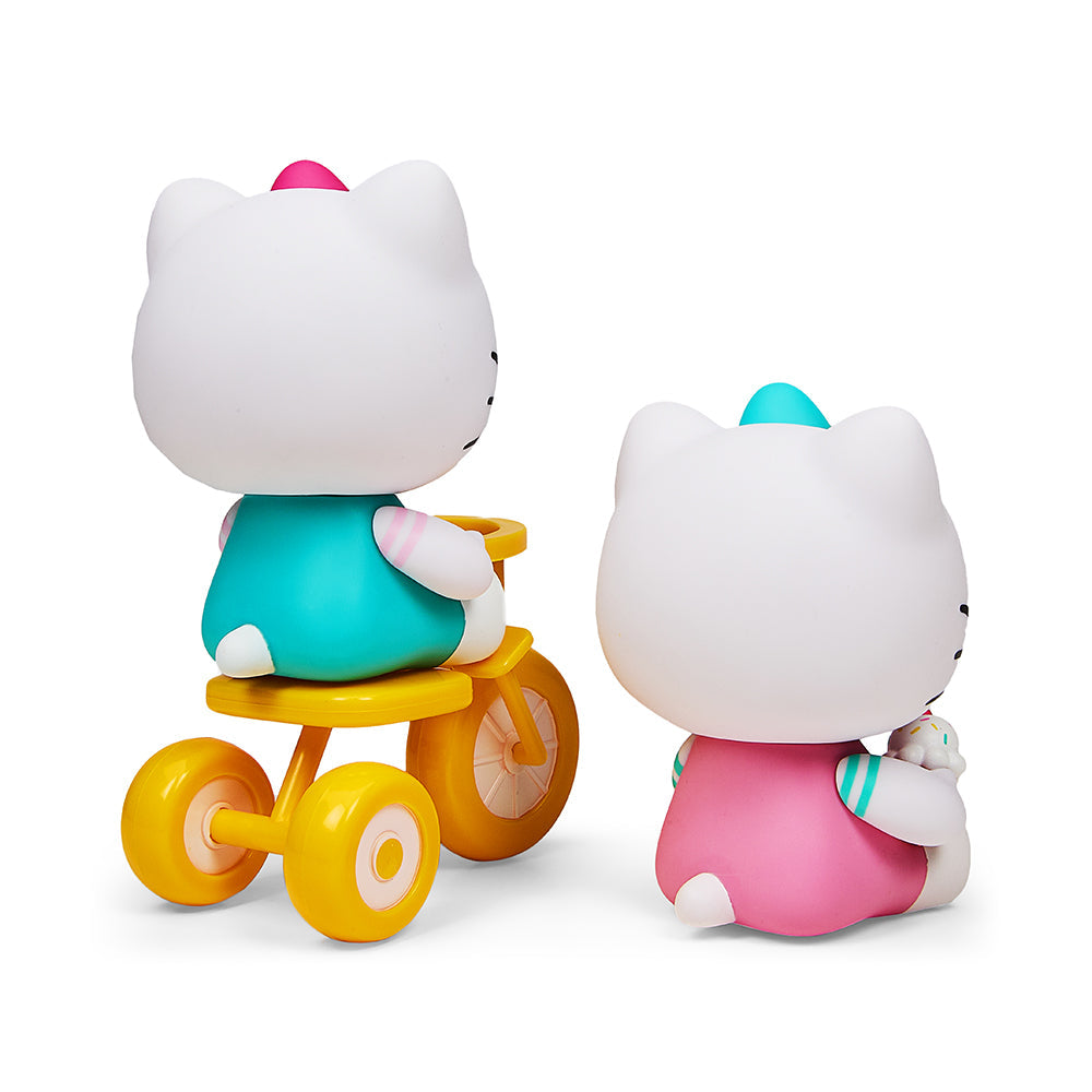 Hello Kitty® Tricycle and Ice Cream Play Theme 4.5" Vinyl Figure 2-Pack Set by Kidrobot