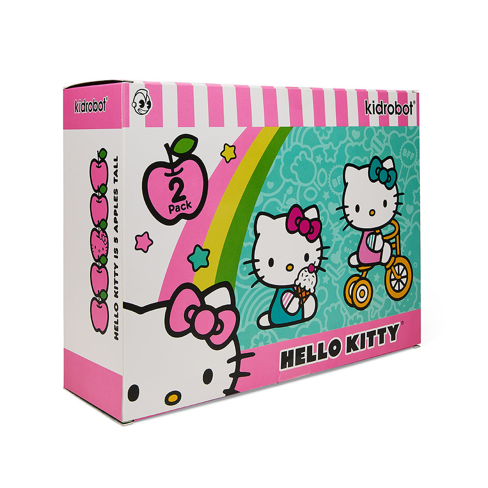 Hello Kitty® Tricycle and Ice Cream Play Theme 4.5" Vinyl Figure 2-Pack Set by Kidrobot
